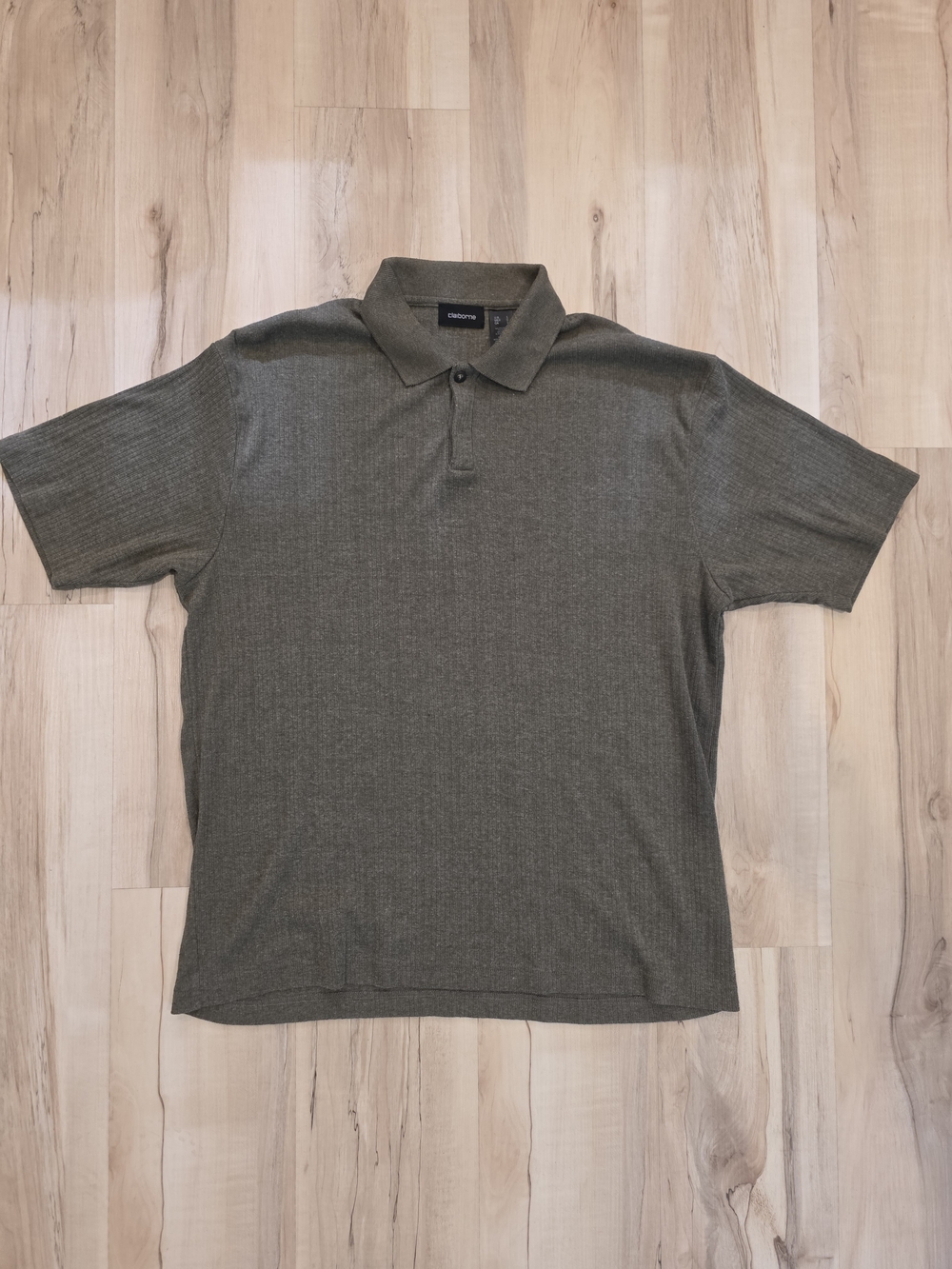 Claiborne Men's Olive Short-Sleeve Polo